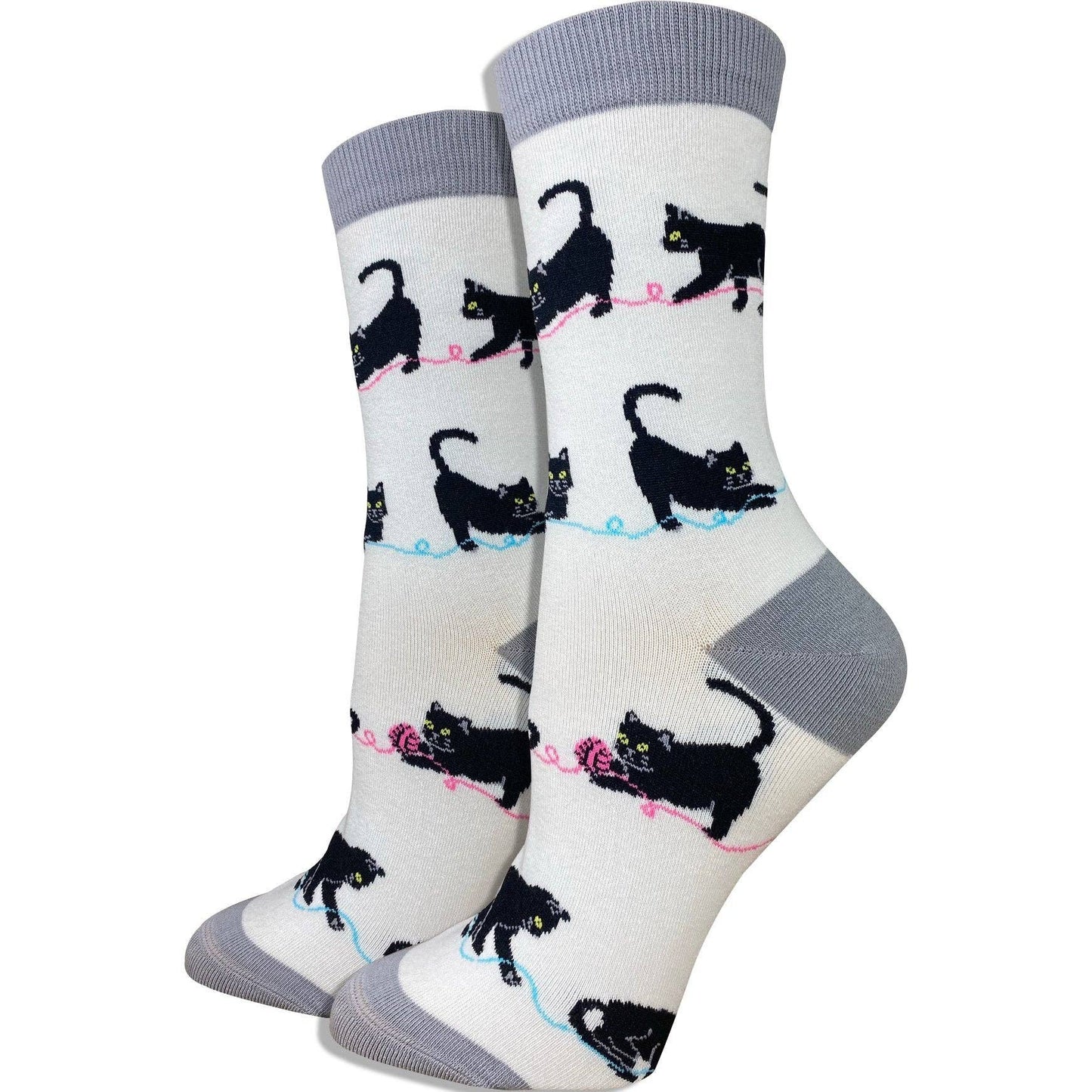 Women's Black Cat Socks