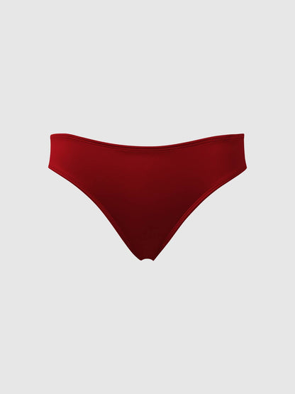 ALLEGRA LIQUID SATIN HIPSTER: SAMBA RED / M