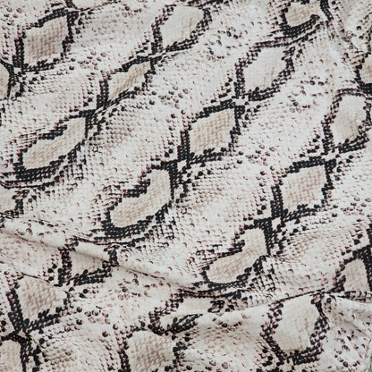 Snakeskin Print Women’s One Piece Swimsuit Bathing Suit, Size L