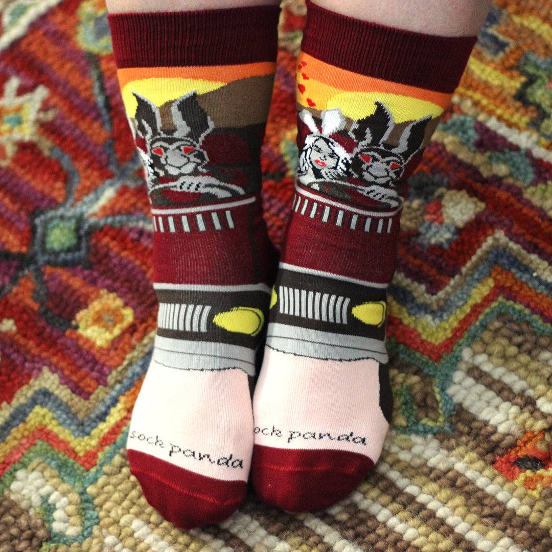 Wild Love Rabbits Socks (Adult Medium)